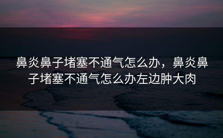 鼻炎鼻子堵塞不通气怎么办，鼻炎鼻子堵塞不通气怎么办左边肿大肉